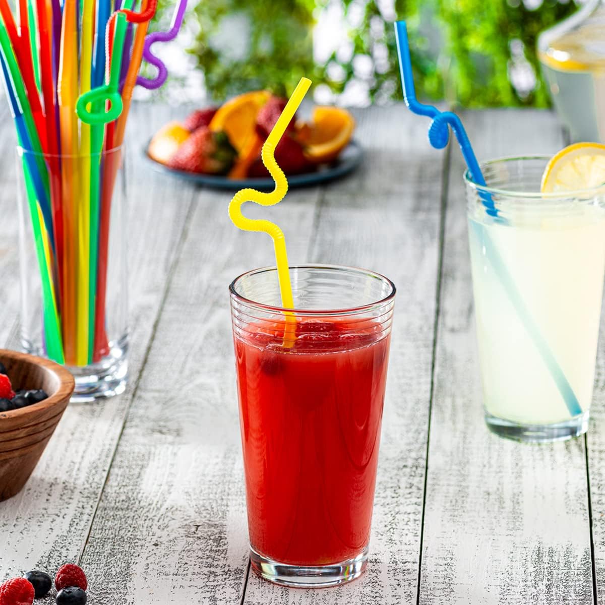 Plastic Smoothie Straws, Smoothie Straws, Disposible Straws, Straws -Pack of 100 (8.5 Plastic Smoothie Straws, Smoothie Straws, Disposible Straws, Straws -Pack of 100 (8.5